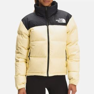 The North Face 1996 Retro Nuptse Jacket in Pale Banana